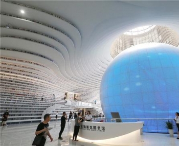 新晋网红是滨海图书馆 网友称看了想学习